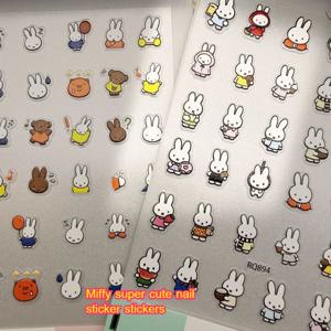 미피 네일 스티커 엠보싱 3D DIY 컵 카메라 태블릿 폰 케이스 렌즈 장식 스티커