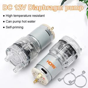385 DC 12V 고온 저항 100도 섭씨 미니 마이크로 워터 펌프 다이어프램 워터 펌프 진공 펌프