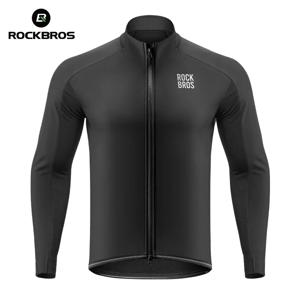 ROCKBROS 겨울용 따뜻한 사이클링 재킷 남성용 코트 보온 플리스 사이클링 윈드브레이커 3계절 방풍 아웃도어 스포츠 자전거 재킷
