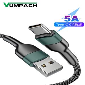 빠른 usb c 5A 유형 c 케이블 빠른 충전 데이터 코드 충전기 usb 케이블 c 삼성 s21 s20 A51 Xiaomi mi 10 redmi note 9s 8t