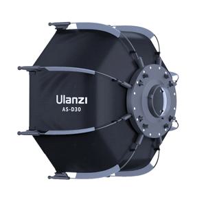 Ulanzi AS-D30 30cm 팔각형 소프트박스 Ulanzi LT028 COB 라이트 스튜디오용 미니 Bowens 마운트 퀵 릴리스 허니컴 그리드 소프트박스