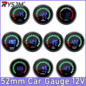 2인치, 52mm, 20개의 LED를 장착한 디지털 수온계, 오일 온도계, 오일 압력계, 전압계, 부스트 게이지, 공기-연료 비율 게이지, 회전 속도계(RPM), 배기가스 온도계(EGT)