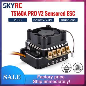 SKYRC 160A 브러시리스 ESC 2-3S 5A@6V/7.4V TS160A PRO V2 브러시리스 센서드 ESC 앱 프로그램 RC 1/10 투어링 카 버기 크롤러용