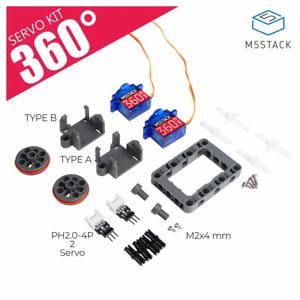 M5Stack 공식 서보 키트 360 °   DIY 프로젝트를 위한 레고 브래킷 9g 서보 미니어처 서보 시스템과 호환 가능