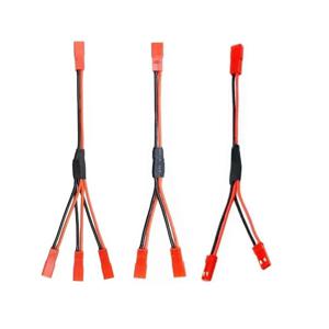 1개 JST 플러그 Y 케이블 1-2 또는 1-3 남성-여성 연결 12cm 22AWG 와이어 DIY RC 자동차 ESC 리포/니켈수소 배터리 냉각 팬용