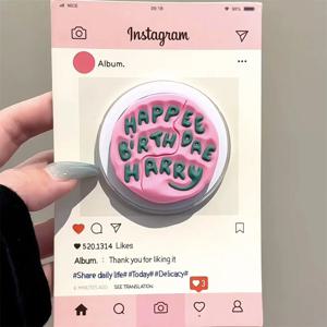 귀여운 디자인의 핑크색 자석 거치대, 아이폰 17, 삼성, 패드, Mag-safe, 스마트톡과 호환되는 휴대폰 스탠드