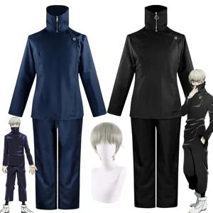2026 새로운 애니메이션 Jujutsu Kaisen Toge Inumaki 코스프레 의상 가발 탑 바지 교복 남성 여성