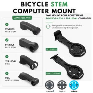 SCOTT SYNCROS FOIL AERO 1.5 STEM/ST-R100-AL /RR 1.5 RR 2.0 STEM 컴퓨터 에어로 마운트 GPS 가민 브라이튼 알로이용 자전거 스템 마운트