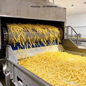500~2000kg/h 용량의 자동 냉동 감자튀김 생산 라인, 대규모 식품 공장을 위한 산업용 감자 가공 설비