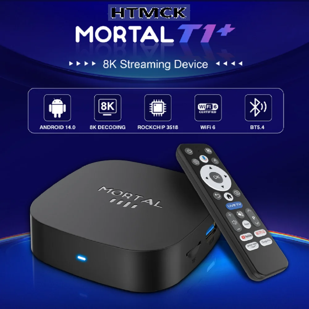 HTMCK 2026, 새로운 RK3518 안드로이드 TV 박스, Wi-Fi 6, 블루투스 5.4, 듀얼 UI, 8K 울트라 HD 스마트 미디어 플레이어, 홈 시어터 스트리밍 박스