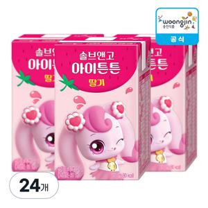 웅진 캐치티니핑 웅진 솔브앤고 아이튼튼 딸기 150ml X 24개