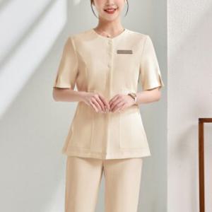 피부관리사 프리미엄 유니폼 근무복 에스테틱 상담복 뷰티 여성 네일샵 미용 상하의 호텔 피부관리 가운