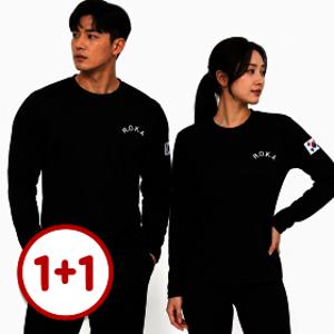 (1+1) ROKA 로카 코리아 아미 KOREA ARMY 군대 군용 군인 태극기 육군 PX 쿨링 긴팔 티셔츠