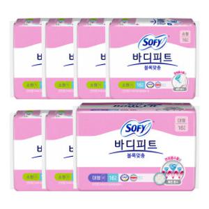 쏘피 바디피트 볼록맞춤 소형 16P 6개 + 대형 16P