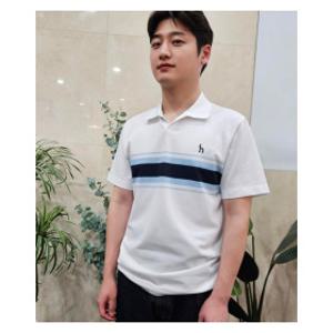 25SS 화이트 냉감 오픈카라 피케 티 HZTS5B891WT