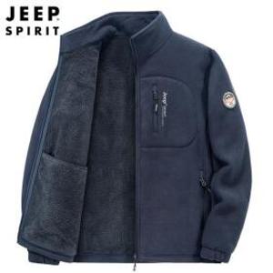 지프스피릿 JEEP SPIRIT 남성 겨울 후리스 플리스 집업 남자 캐주얼 패션 재킷 기모안감