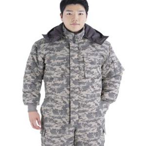 스즈끼 얼룩무늬 겨울작업복 솜패딩 방한복 패딩빵빵 MS-907 일체형작업복