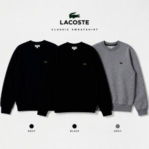 라코스테 남녀공용 크루넥 베이직 맨투맨 sh9608-51
