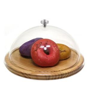 아크릴 이중 원형돔 뚜껑 40cm/덮개/케이크/음식/빵/디저트/베이커리/카페/가정용/다용도/보관함/진열/냄비