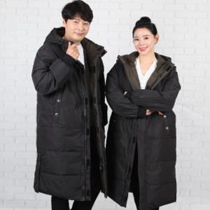 양면 롱패딩 겨울점퍼 남여공용 파카 경비복 과패딩 대학생 단체 초등 남학생 여성 AC301