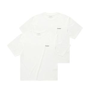 [커버낫] 쿨 코튼 2-PACK 티셔츠 화이트
