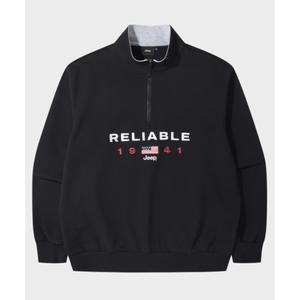 매장정품 지프 JEEP JR5TSU839BK 스웨트셔츠 맨투맨티 5 360g USA 1941 하프집업 맨투맨 5 5920842