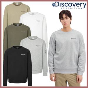 [백화점]디스커버리 25SS 이월/할인 남성 와펜포켓 맨투맨 티셔츠 캐쥬얼/데일리/세미오버핏 DMMT35051-GSAS