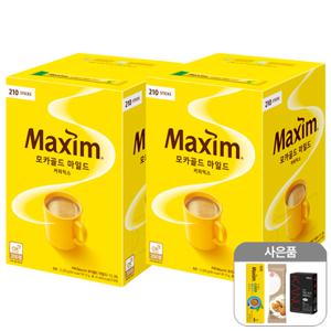 맥심 모카골드 커피믹스 210T x 2개 + 사은품랜덤(ID당1개)