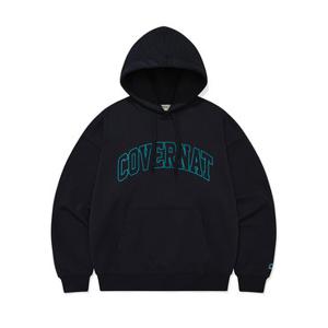 [커버낫] [TAG가 89,000] 아치 로고 드롭핏 후디 Dark Navy