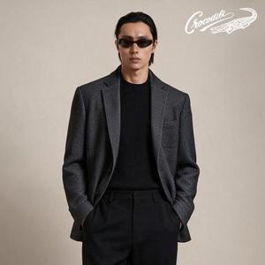 울 혼방 투버튼 싱글 자켓 CDAA2JK4109