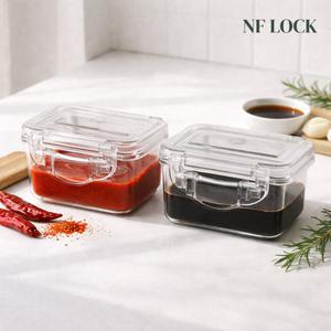 NF LOCK 엔에프락 직사각 트라이탄 밀폐용기 220ml 직사각2호