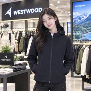 [백화점][웨스트우드]여성 가을 후드 우븐집업자켓 WP3WCSJ702