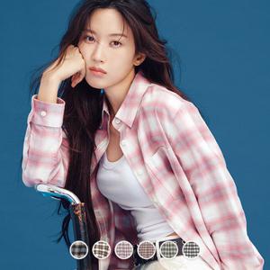 [지오다노/본사] 346911 문가영 플란넬 헤비 셔츠