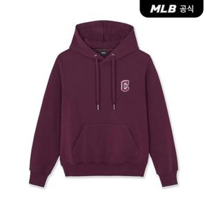 [MLB공식] 26FW 공용 베이직 스트릿 메가로고 기모 후드티 CLE (Burgundy) 3AHDB0266-45BDS