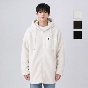 [뱅뱅] 공용 후드 플리스 롱 집업점퍼 (NUI506)