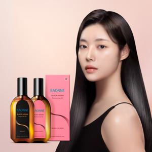 [듀오세트] 라온느 블랙 아르간 헤어오일 100ml(손상모) + 모로칸 로즈 헤어오일 100ml(퍼퓸오일)