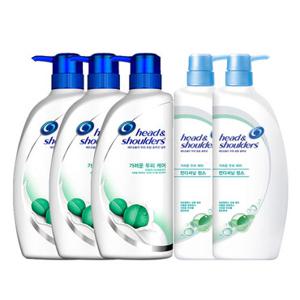 헤드앤숄더 가려운 두피 샴푸 850ml 3개+트리트먼트 2개