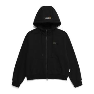내셔널지오그래픽 N244WFT910 여성 메이든 기모 후드집업 CARBON BLACK
