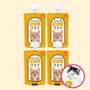 NEW 페슬러 묘설렘 스틱 대용량 고양이 습식 다이어트 간식 90g x 4개 (4종 택1)