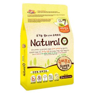 네츄럴오 유기농쌀과 6가지 슈퍼푸드 2kg / 유기농강아지사료