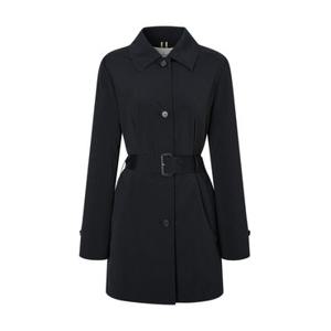 헤지스 여성 25FW 50%세일트렌치블랙 싱글 버튼 경량 하프 코트 HSCO5C703BK