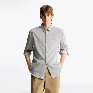 [공식][타미힐피거][TAG가 189,000원] [Asian regular fit] 포플린 스트라이프 셔츠 T12F6WSH011MT20CD