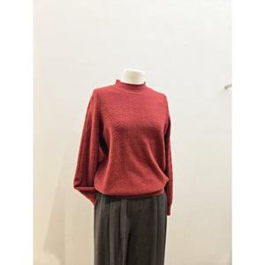 [백화점]숲  (SBBLK30) 레이스 반넥 짜임 크로쉐 긴팔 니트