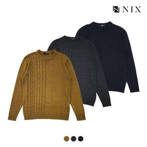 [NIX]남) 꽈배기 라운드 니트(FNQWCWR101P)