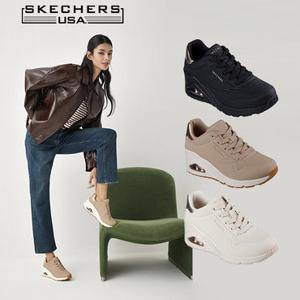 [TV상품]스케쳐스 26FW 최신상 여성용 우노 웨지 키높이 워킹화
