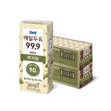 매일두유 99.9 플레인 2박스 (190ml X 48팩)