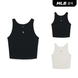 [MLB공식] 26FW 여성 베이직 스몰로고 슬림 크롭 나시 티셔츠 (2 COLOR) 3FTOB0164