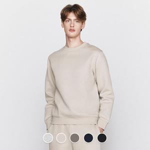 [백화점][지오다노] 남성 봄 오버핏 라운드넥 솔리드 무지 면 테리 맨투맨 티셔츠 026511
