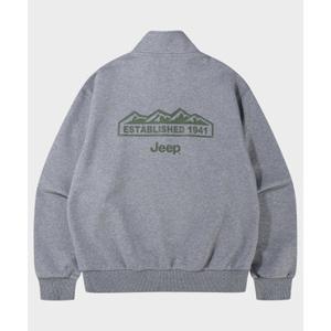 매장정품 지프 JEEP JR5TSU838GR 360g M Logo 반집업 맨투맨 스웨트셔츠 맨투맨티 6796715