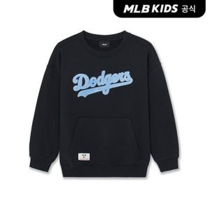 [MLB키즈 공식]26FW 스포티브 부클 흘림 로고 맨투맨 LA (Black) 7AMTB0366-07BKS